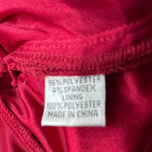 Cache Cherry Red One Shoulder‎ Ruched Dress - Picture 7 of 8